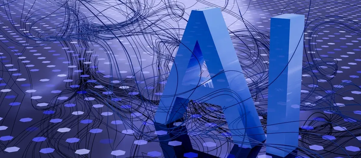 Rete neurale astratta che rappresenta agenti AI interconnessi in un sistema aziendale