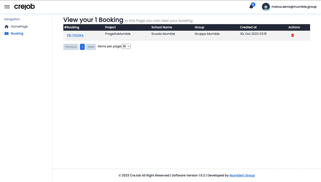 Admin Panel Gestionale