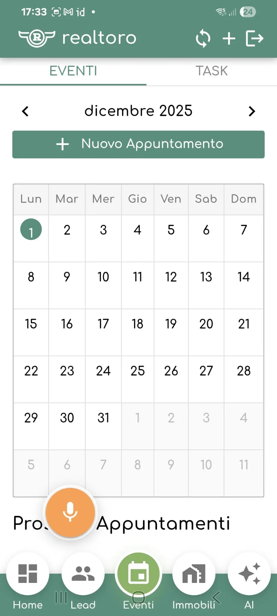Calendario Visite