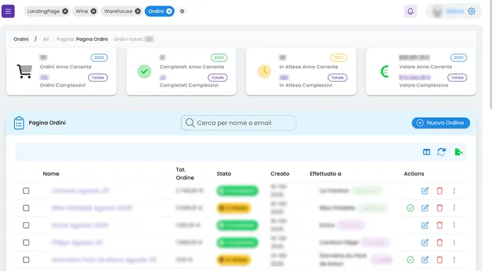 Gestione ordini e fornitori